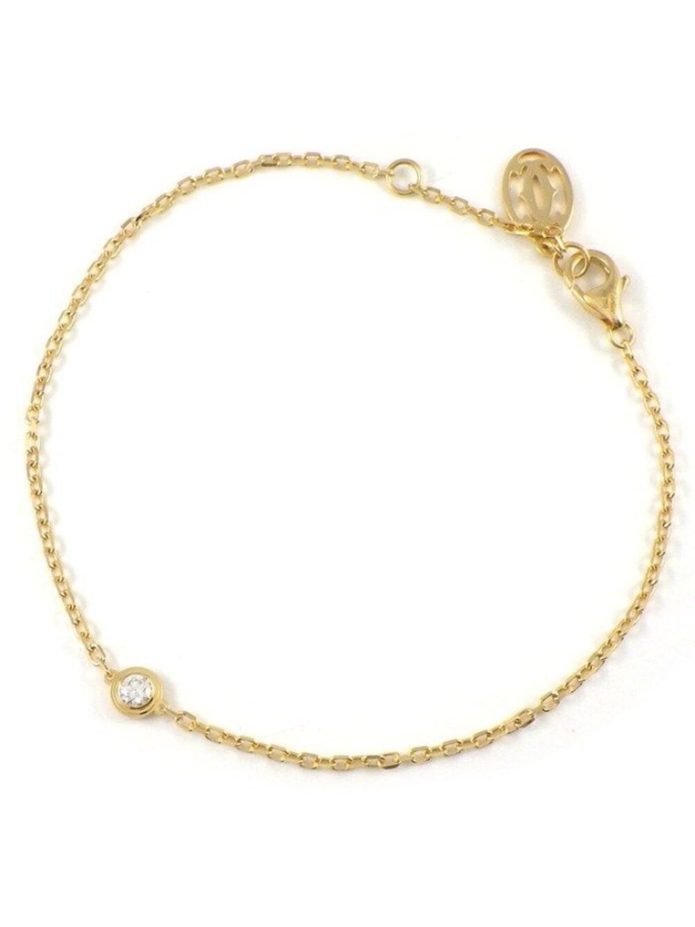 Cartier Bracelet d'Amour SM Diamant Leger Diamond 18k Yellow Gold